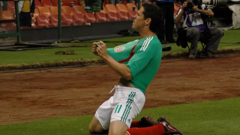 guillermo franco celebra un gol