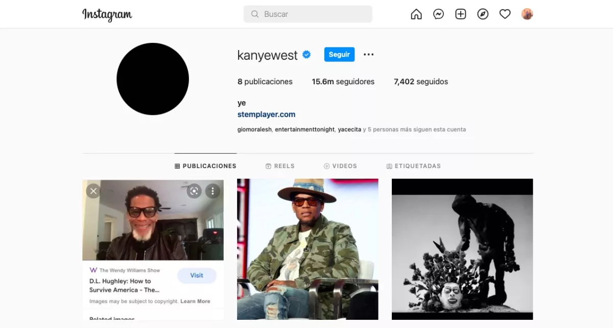 Instagram Kanye West
