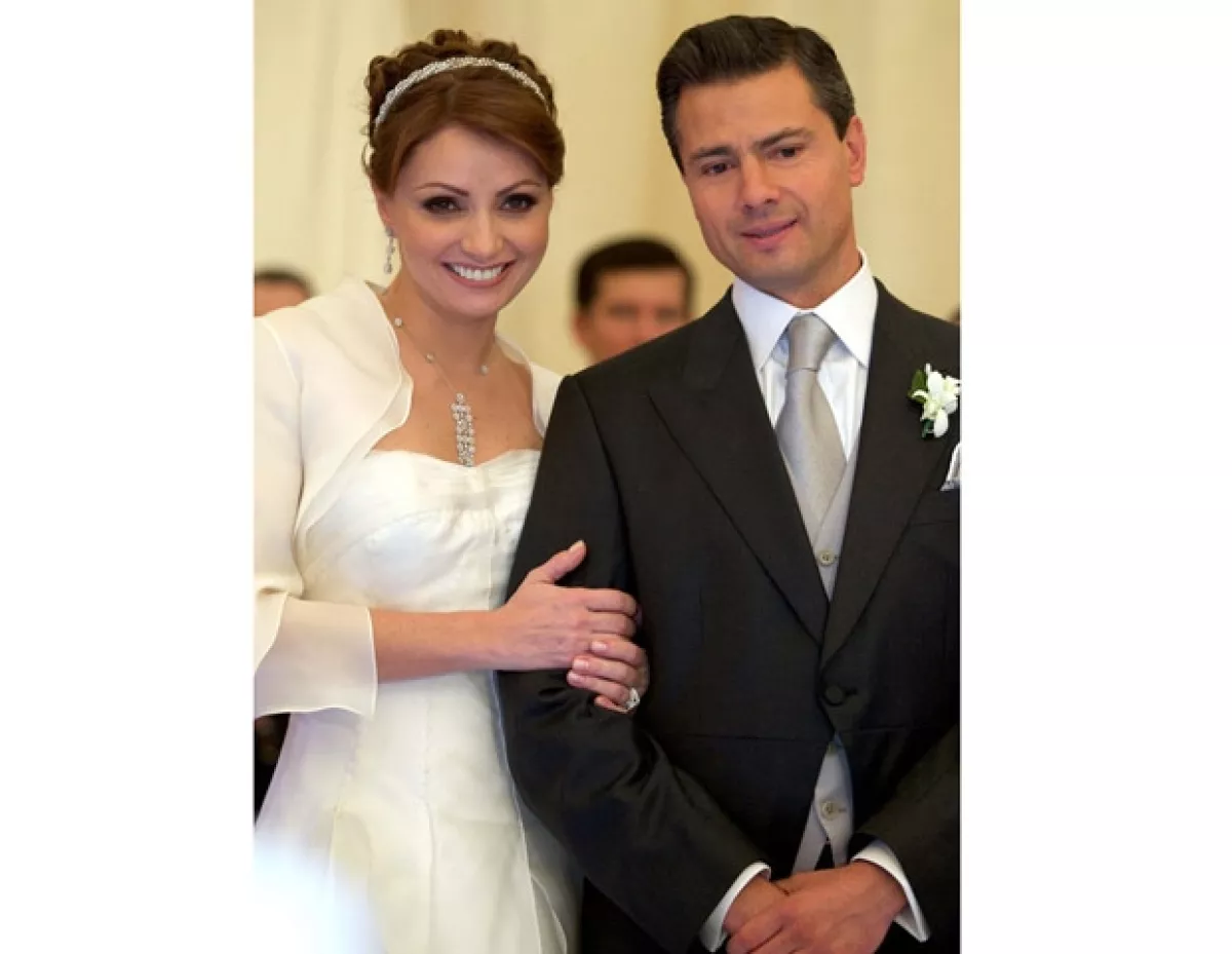 Angélica Rivera y Enrique Peña Nieto.