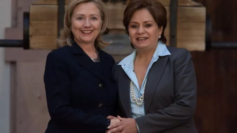 La canciller mexicana con Hillary Clinton