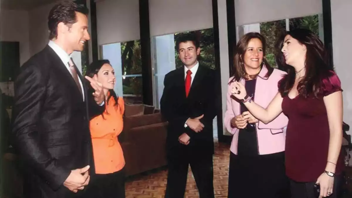 CON EL GUAPO. En la visita de Hugh Jackman a México en mayo de 2009, para promover Wolverine, Paty Flores y Margarita Zavala, lo recibieron en Los Pinos.