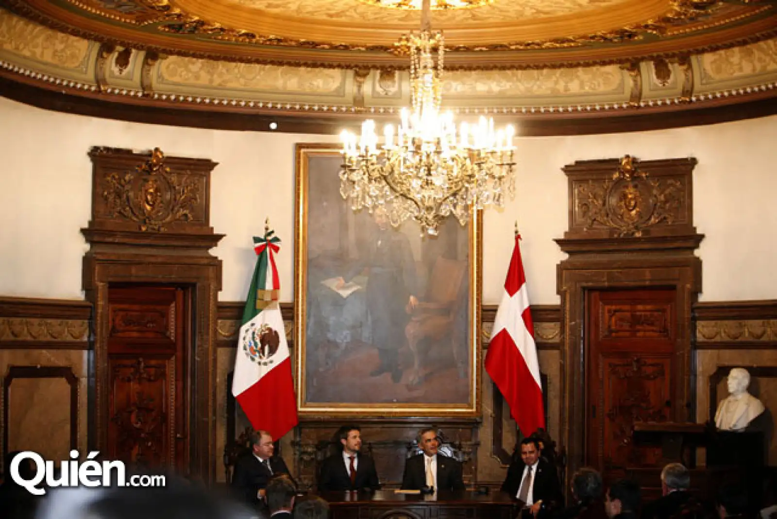 Elias Azar,Su Alteza Real Federico de Dinamarca,Miguel Ángel Mancera,Manuel Granados