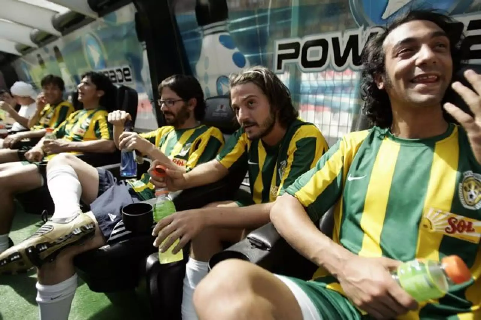 Descansando un poco para el segundo tiempo.