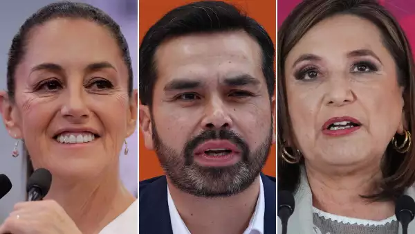 Claudia Sheinbaum, Jorge Álvarez Máynez y Xóchitl Gálvez