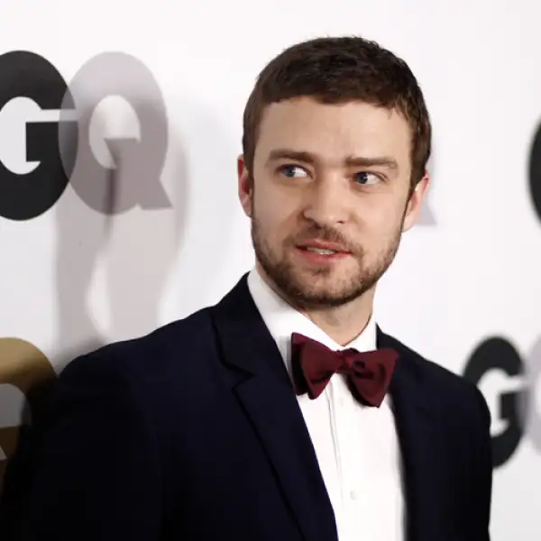 Justin Timberlake en la premiación del Hombre del Año de GQ.