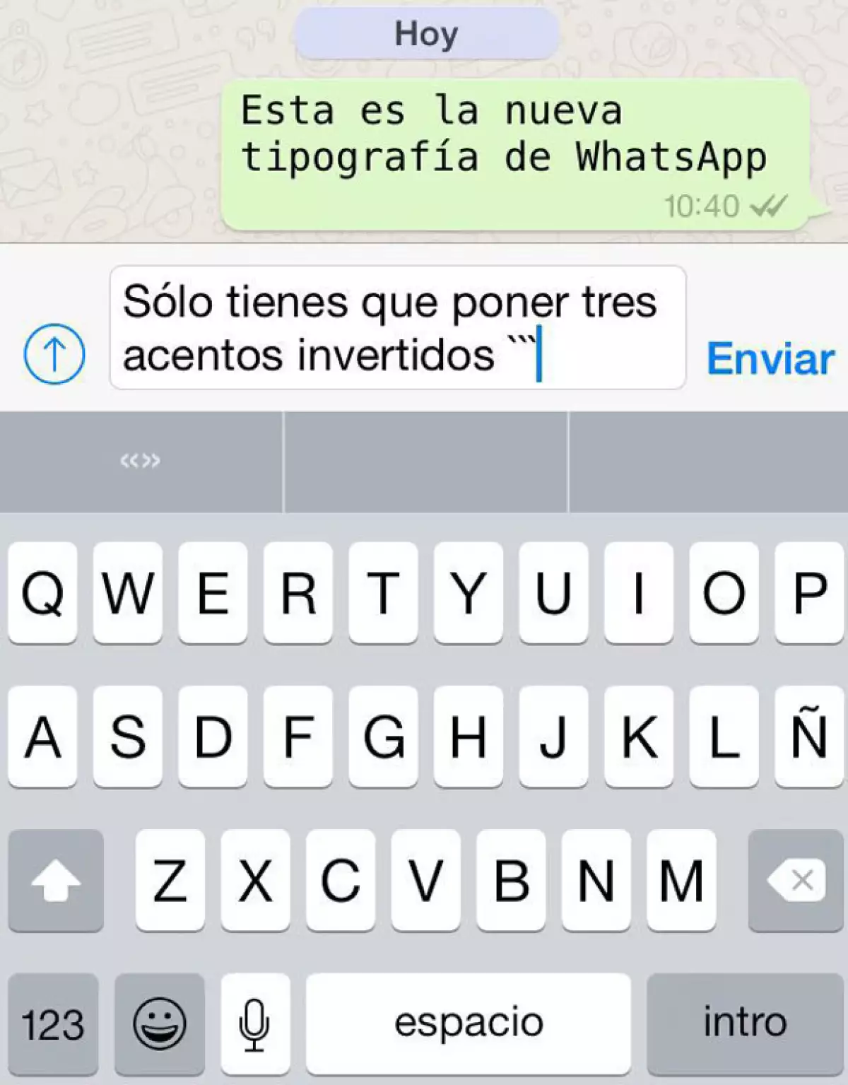 La aplicación sigue innovando y ahora le permite a sus usuarios comunicarse con un nuevo tipo de letra.