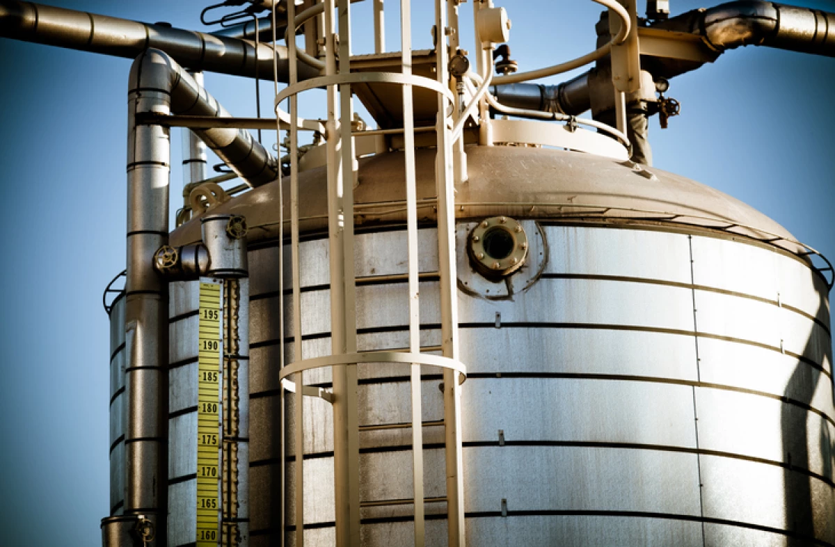 Oil Refinery Storage Tank