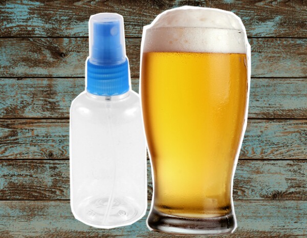 Enjuaga con cerveza.