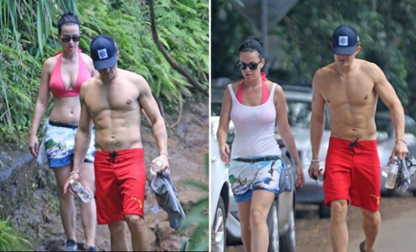 Katy y Orlando ya habían sido visto juntos anteriormente, pero nunca tan enamorados.