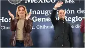 En la imagen, del lado izquierdo la gobernadora Marú Campos y del lado derecho, la presidenta Claudia Sheinbaum.