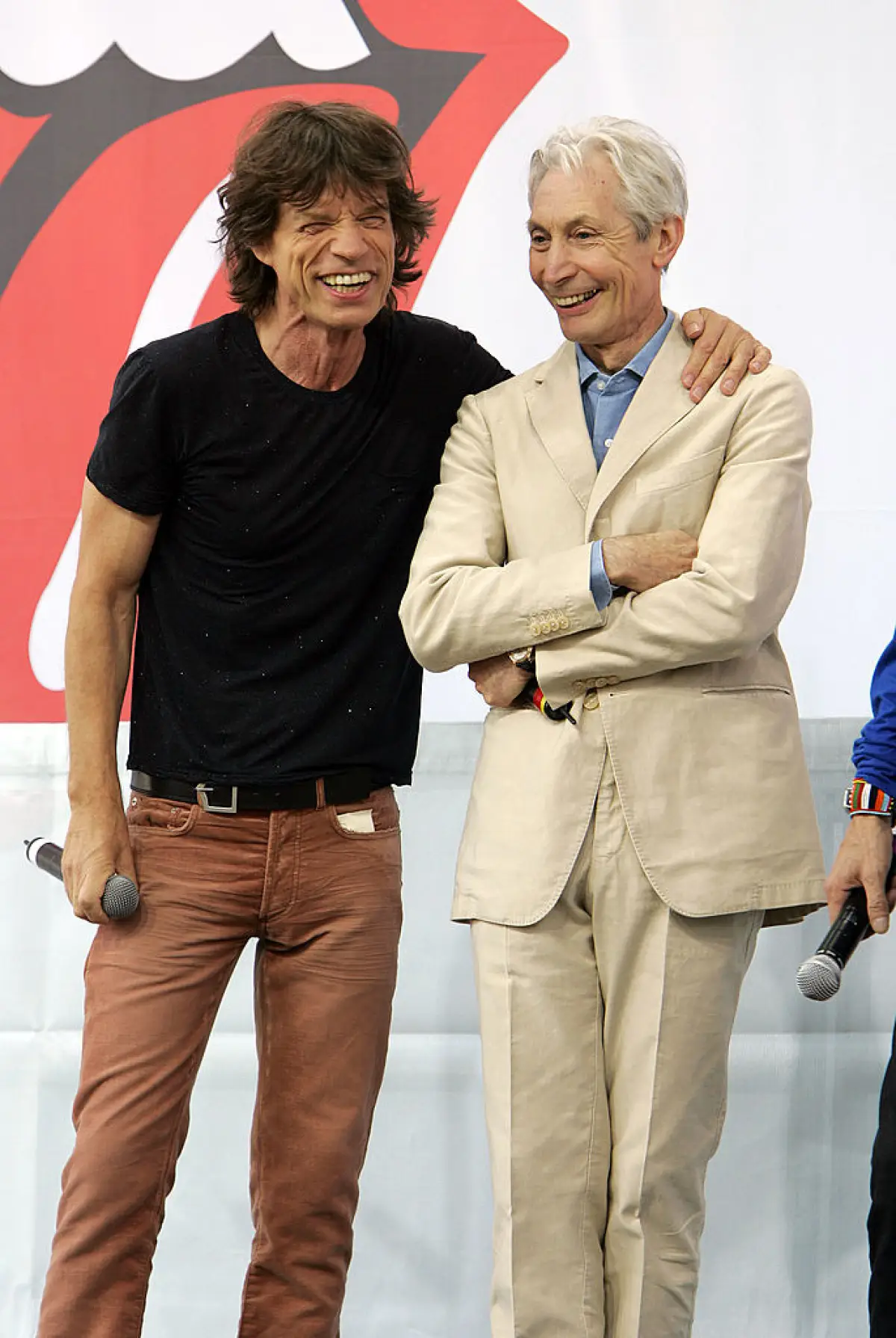 Mick Jagger y Charlie Watts 