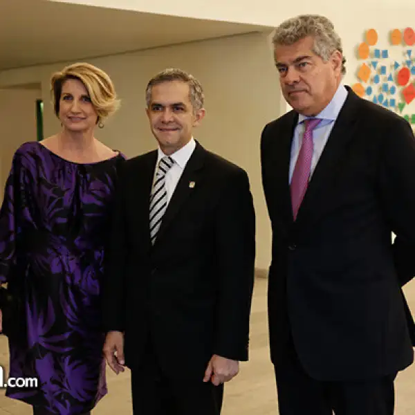 Lolita Beistegui, Miguel Ángel Mancera y Mauricio Amodio