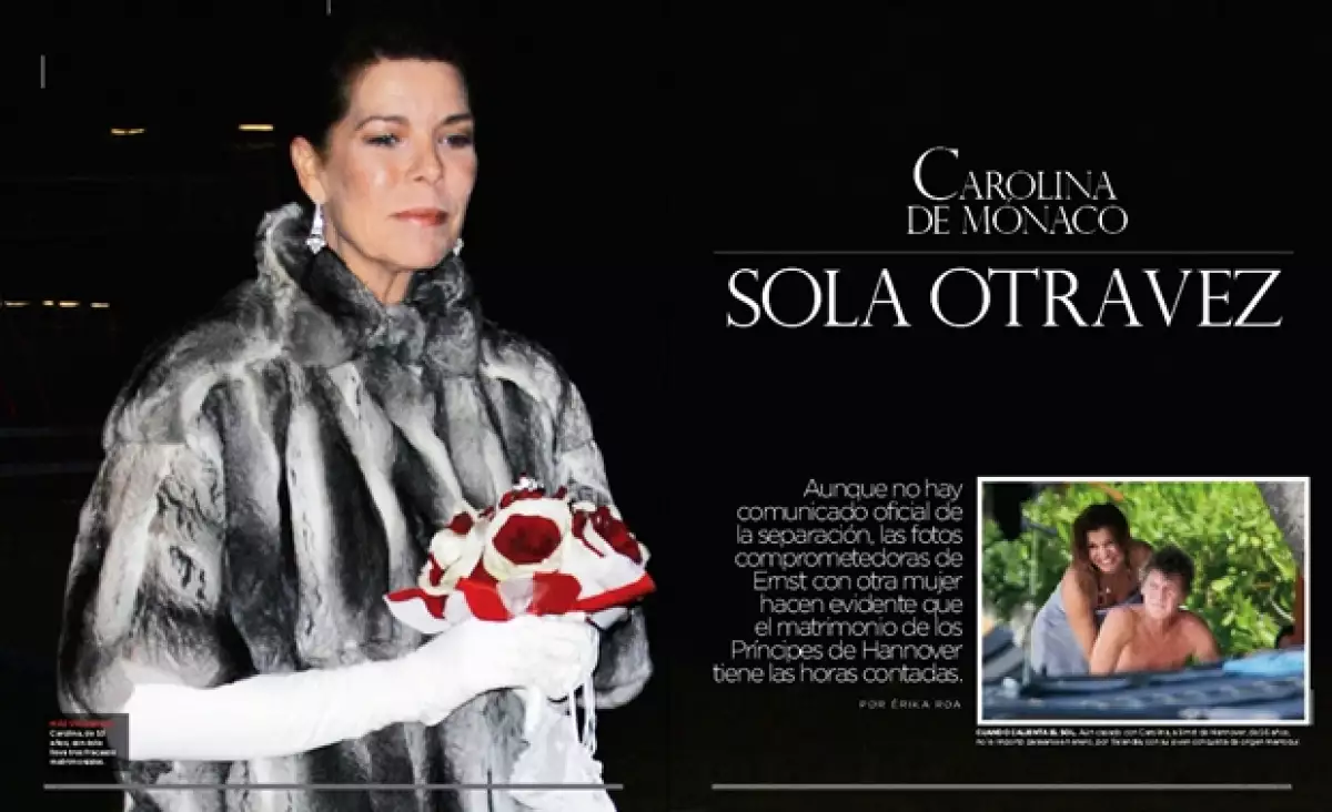 Carolina de Mónaco se ha casado tres veces.