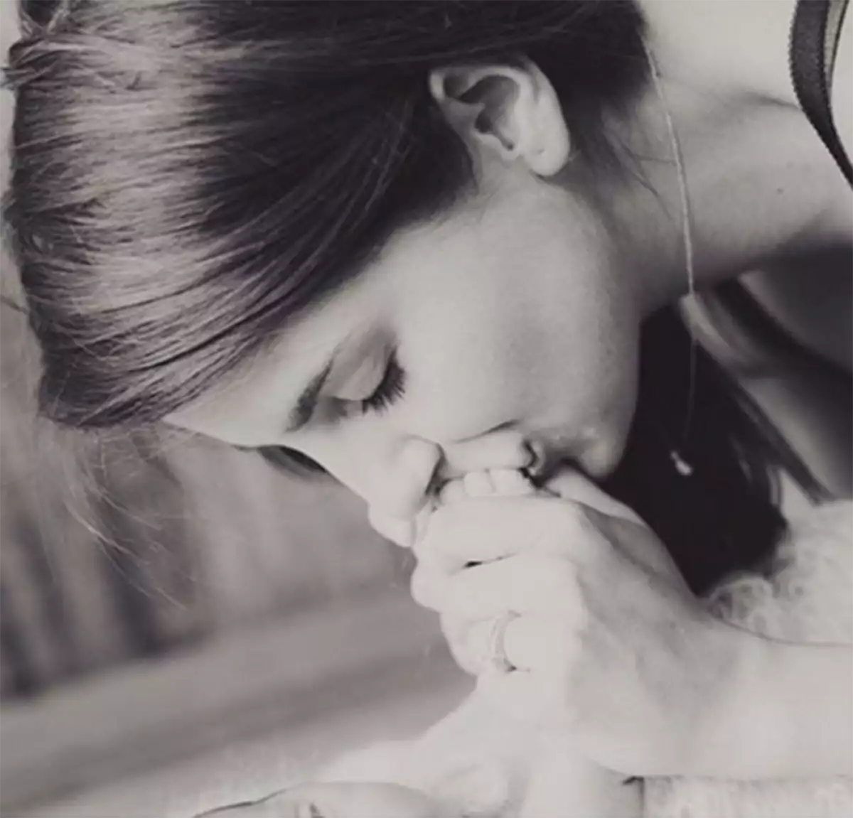 Michelle Renaud y su bebé