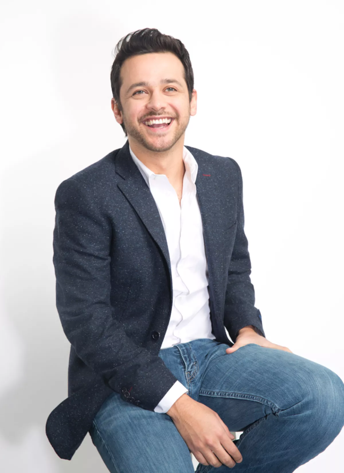 Gustavo Egelhaaf posando para Quién desde el foro de Grupo Expansión.