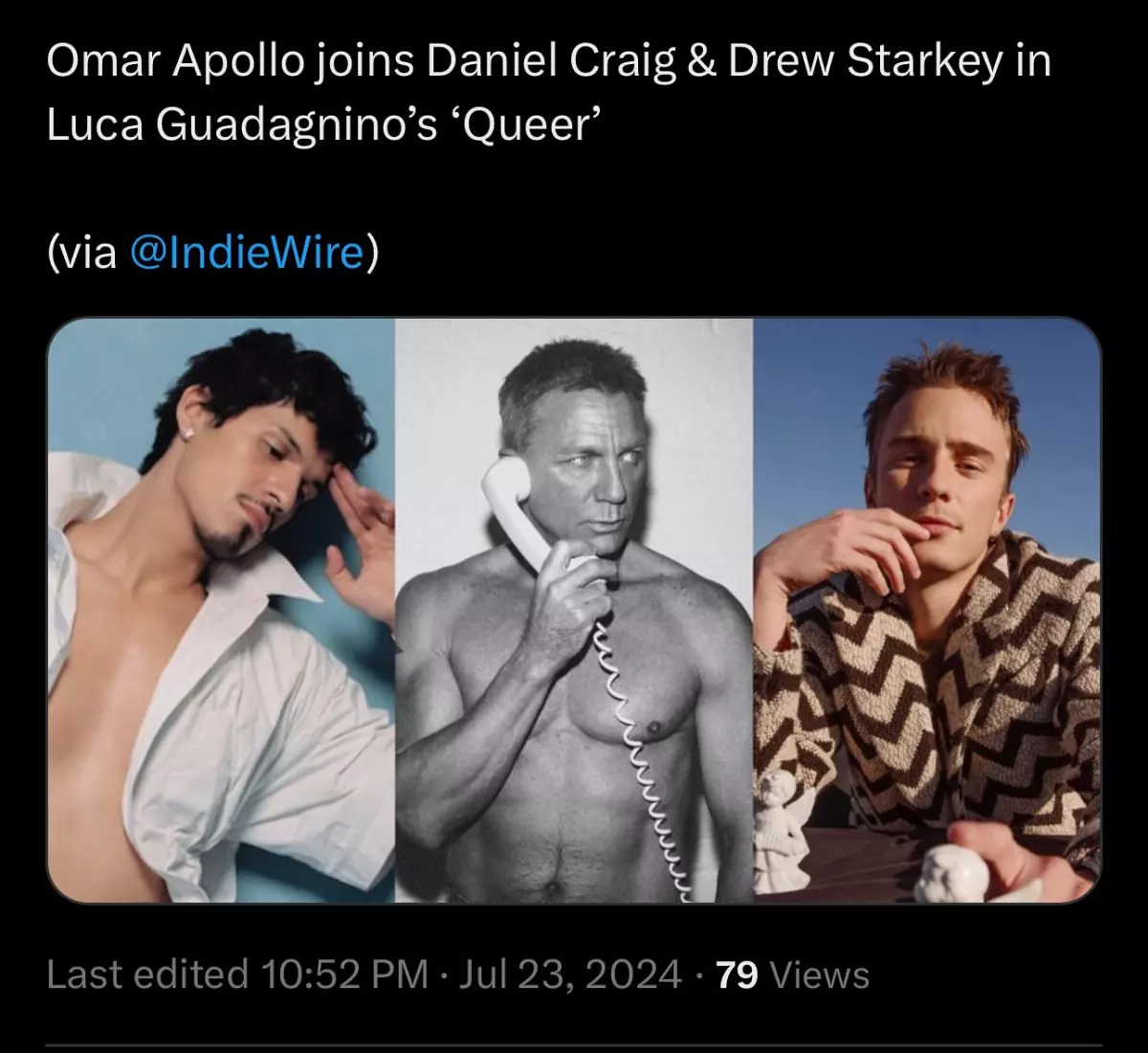 Omar Apollo Luca Guadagnino