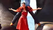 Salma Hayek y Antonio Banderas durante la presentación de `Puss In Boots´.