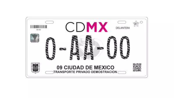 Así lucen las nuevas placas