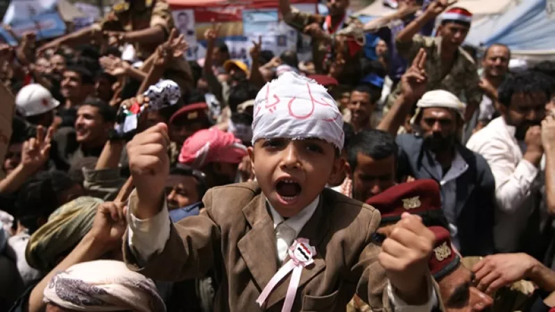Un ninio se une a los reclamos para la dimision de Ali Abdullah Saleh