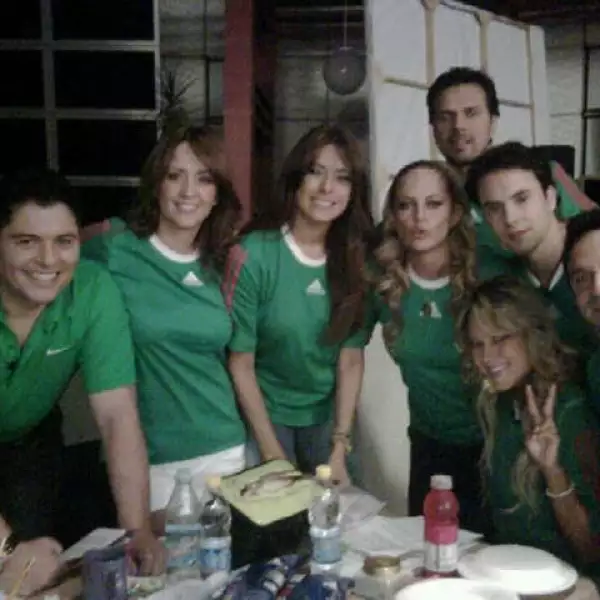 Todo el equipo del programa `Hoy´se reunió para ver el partido.