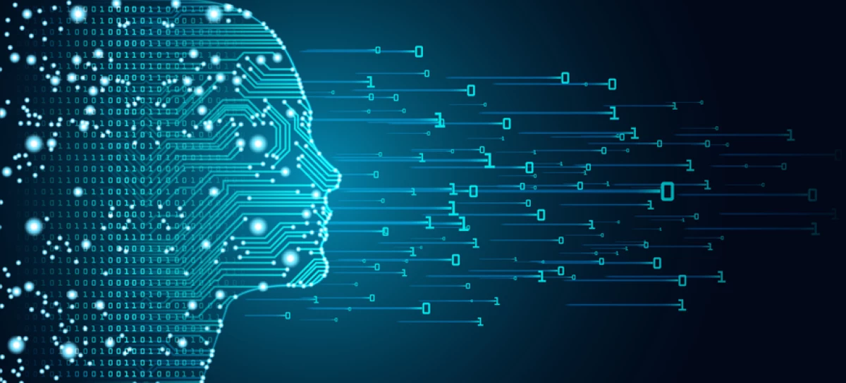 Big data and artificial intelligence concept.