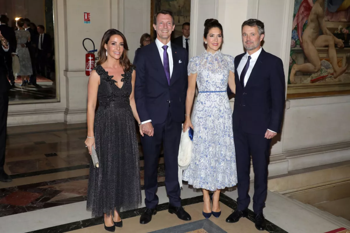 Mary de Dinamarca, Federico de Dinamarca, el príncipe Joaquín y su esposa Marie
