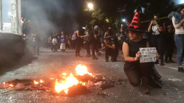 Protesta mujeres en CDMX