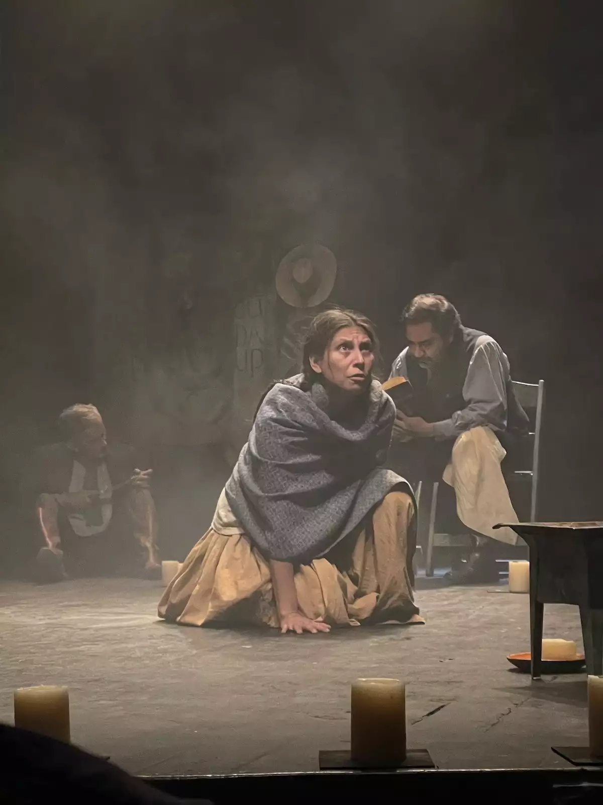 Escena del montaje En medio de la maleza, original de Aldebarán Casasola.