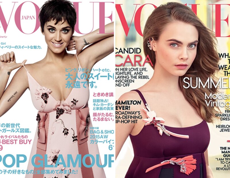 Tanto la edición japonesa como la americana eligieron piezas de la colección otoño de Prada para sus portadas.