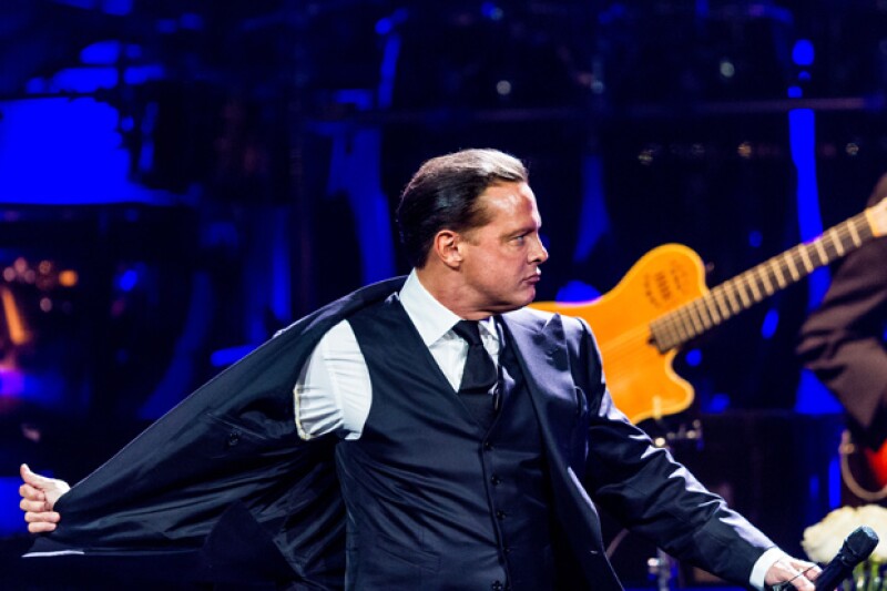 Luis Miguel durante su concierto el 13 de septiembre en el Honda Center de Anaheim, California.