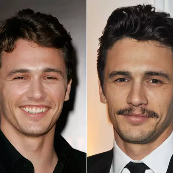 James Franco cambia frecuentemente el aspecto de su cara.