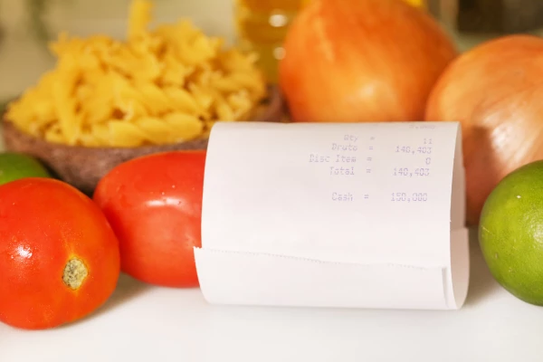 Shopping receipts