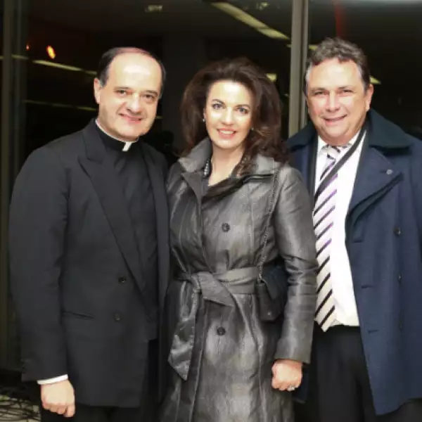 Padre Jesús Quirce, Teresa Cabal y  Carlos Cabal Peniche.