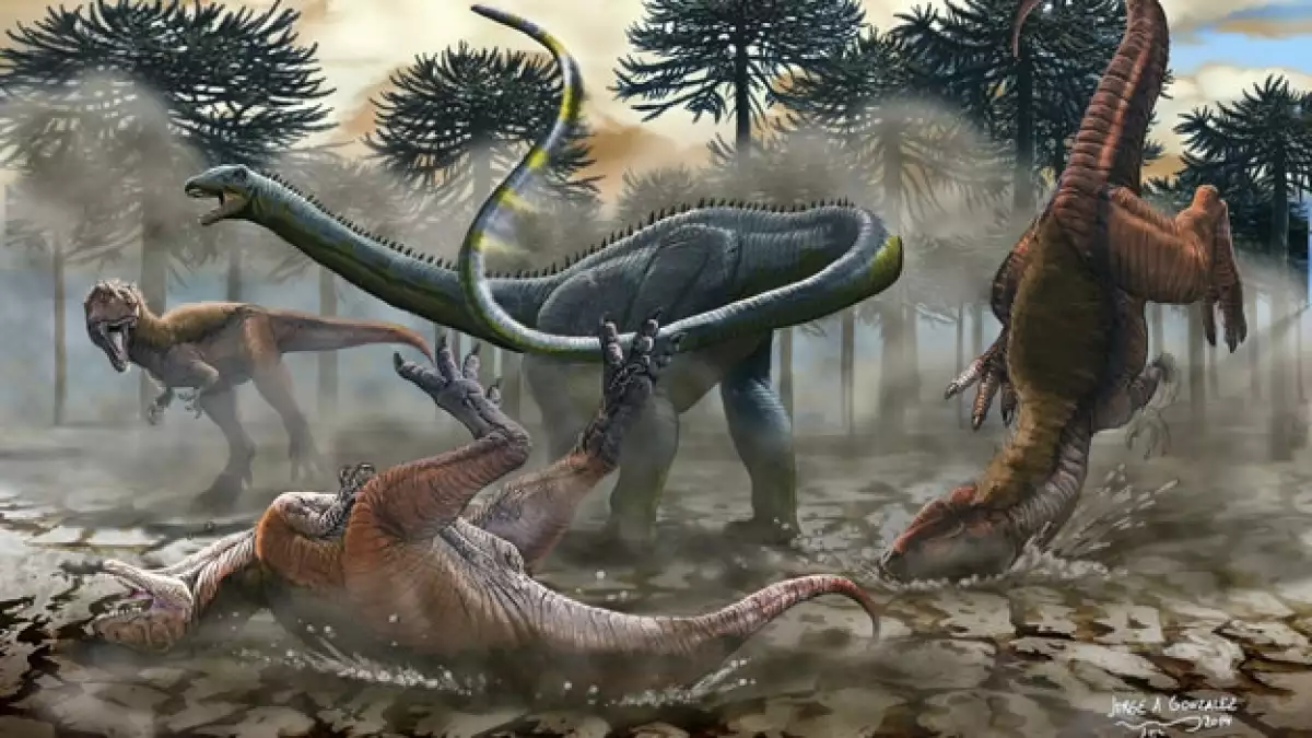 dinosaurio cuello largo