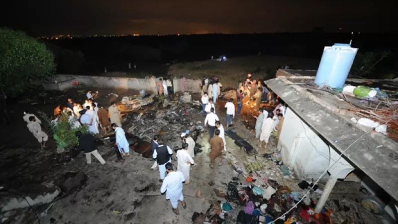 avion caido en rawalpindi
