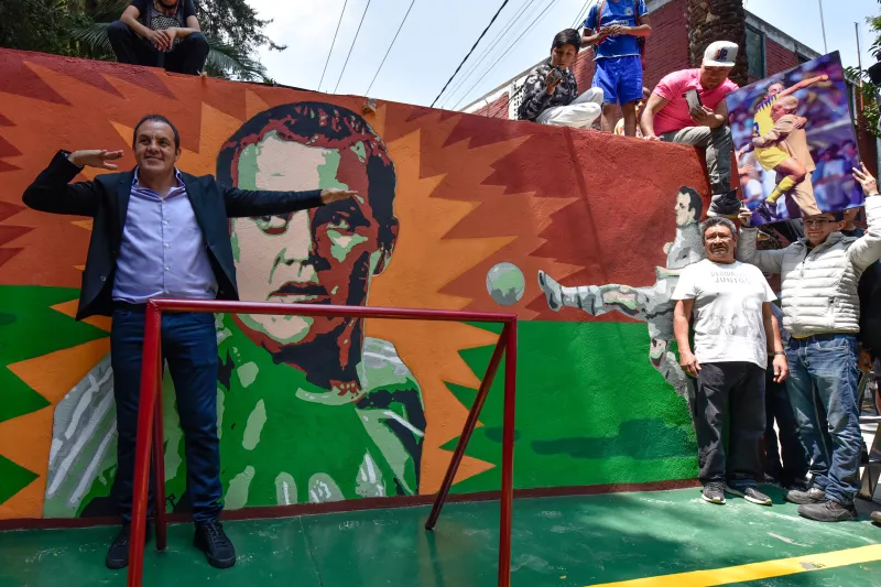 Cuauhtémoc Blanco homenaje murales Tlatilco inseguridad