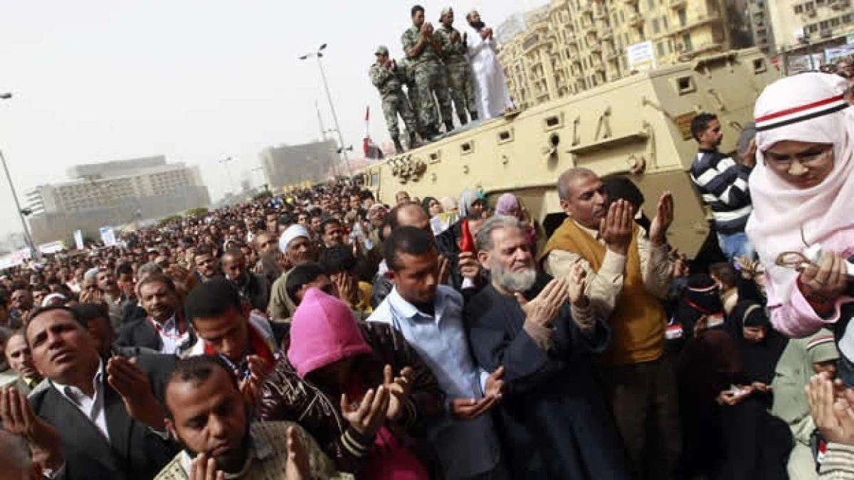 Egipto rezos manifestantes