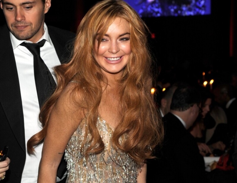 Lindsay Lohan no se ve especialmente bien después de tantas noches de fiesta.