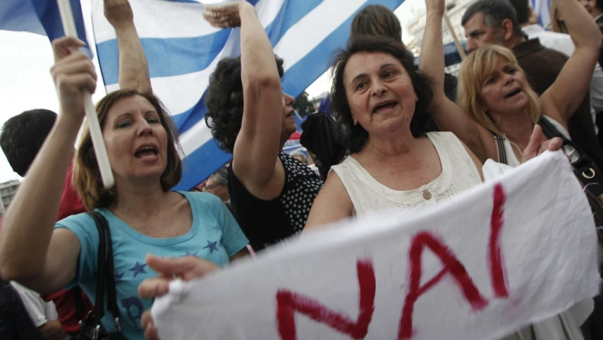 grecia manifestación referendum