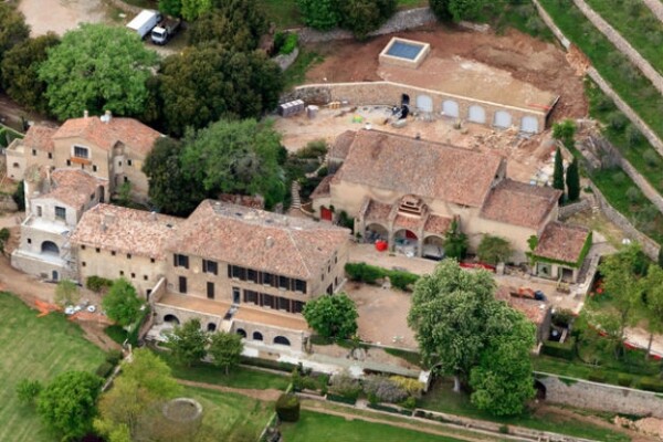 Chateau Miraval, la residencia en Francia de la pareja donde se llevó a cabo la boda.