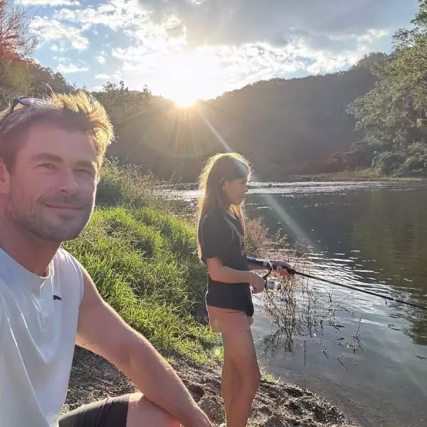 Chris Hemsworth y su hija India Rose.