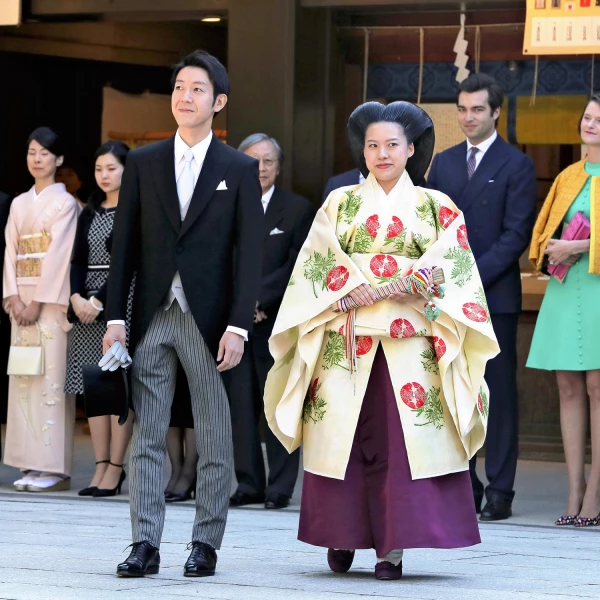 La princesa Ayako y su marido