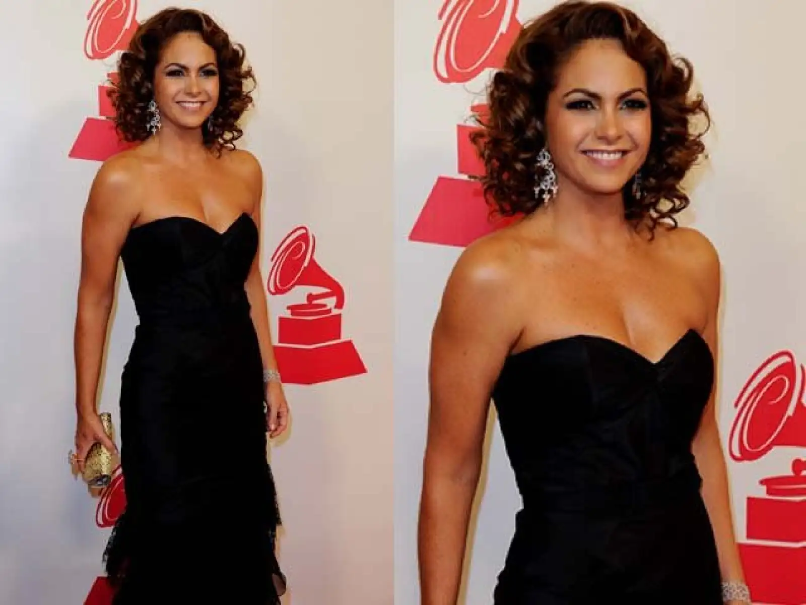 Muy guapa, como siempre, apareció Lucero.