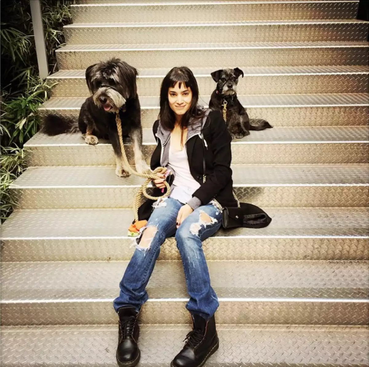 Parece que es una amante de los animales.