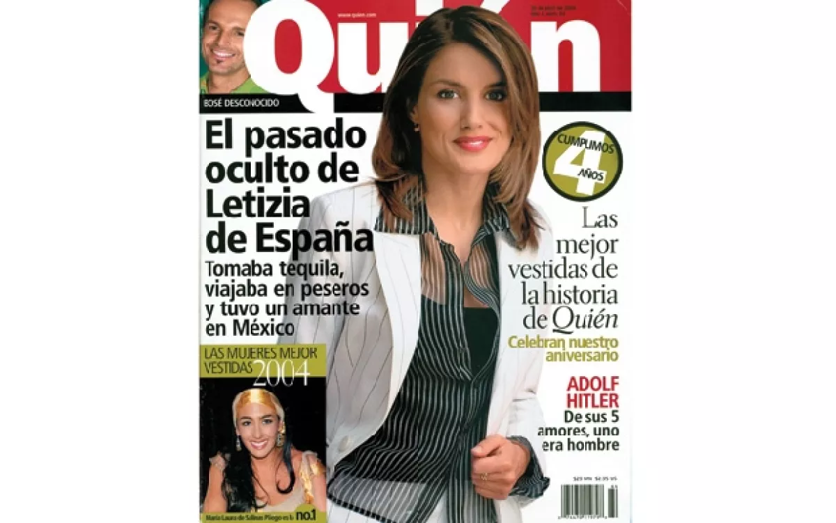 En la edición 64 de la revista Quién se publicó el pasado oculto de Letizia.