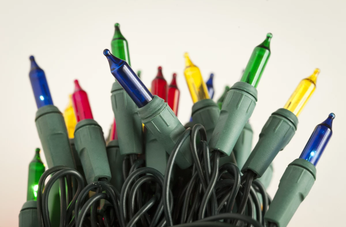 Luces navide�as tradicionales.