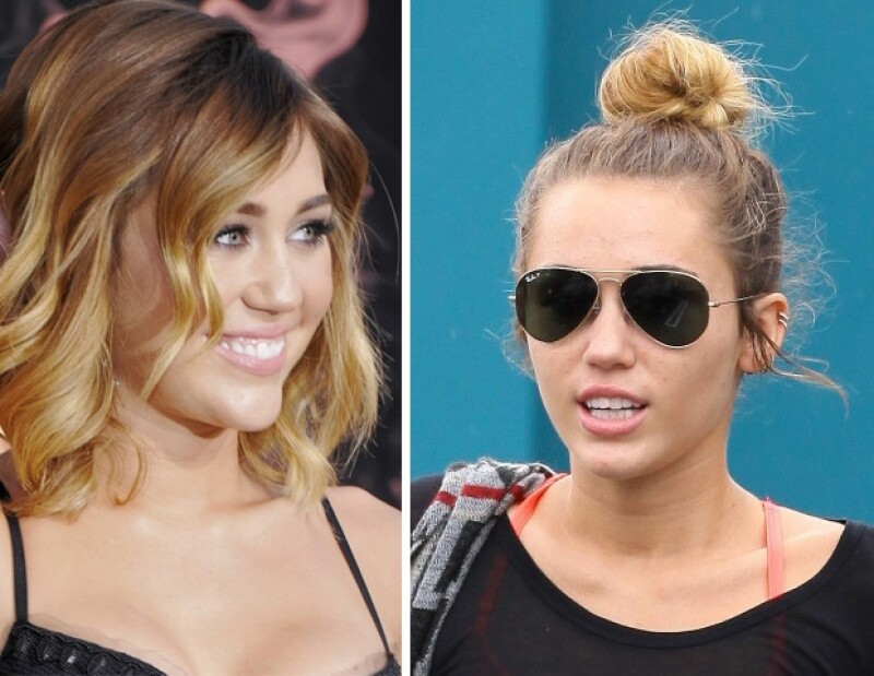 Miley ha perdido mucho peso, tanto que su cara no luce igual.