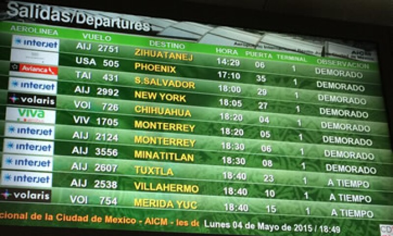 Los vuelos desviados regresarán a la Ciudad de México en cuanto las pistas estén listas. (Foto: Ilse Santa Rita )