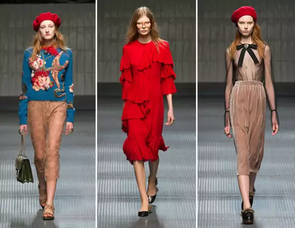 La mujer Gucci de Alessandro es artística.