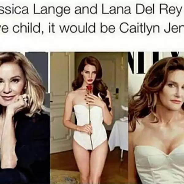 El parecido entre Caitlyn y la actriz Jessica Lange también llamó la atención de los usuarios en las redes sociales.